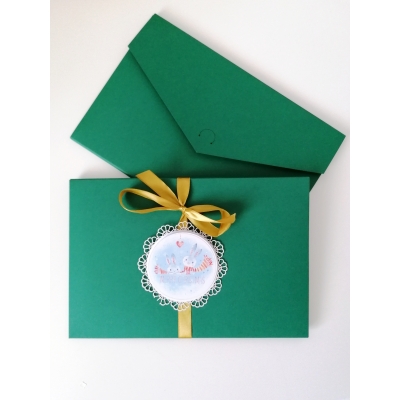 Koperta Świąteczna z grafiką na zdjęcia 15/23 z kieszonką na płytę DVD - wzór 1